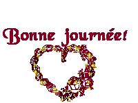 Gif animé bonne journée coeur